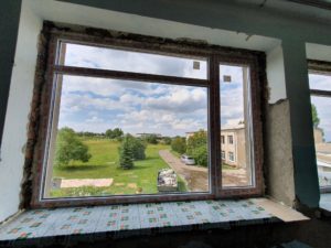 Огнестойкое алюминиевое окно для школы / серия FRM1104